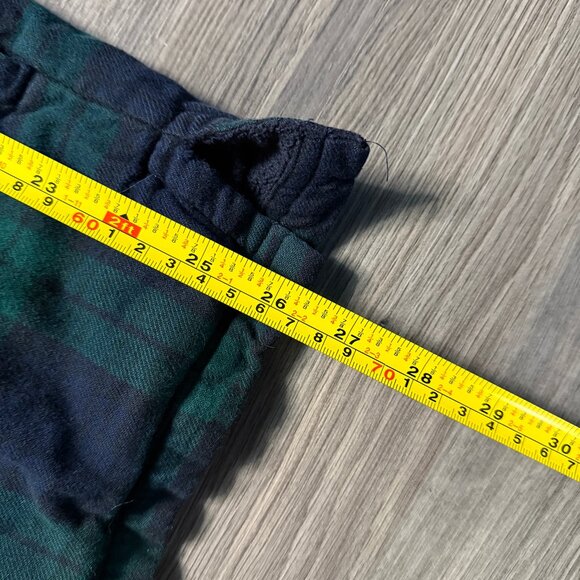 L.L. Bean Men's Fleece-Lined Flannel Shirt - Navy/Green - Picture 5 of 6